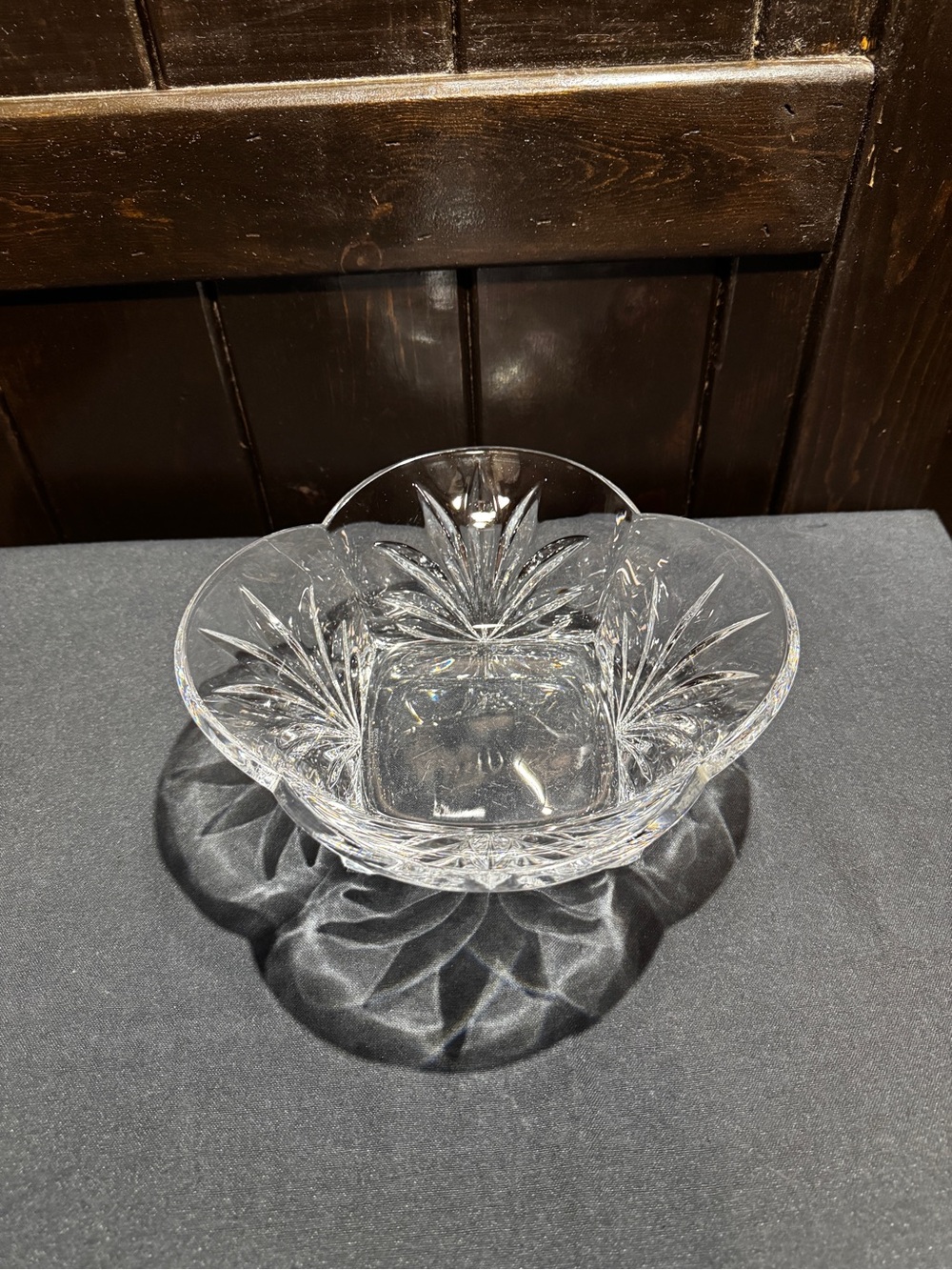 Vintage Clear Crystal Serving Bowl